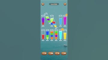 Water color sort level 1626 #androidgameplay #watersortpuzzle #shorts