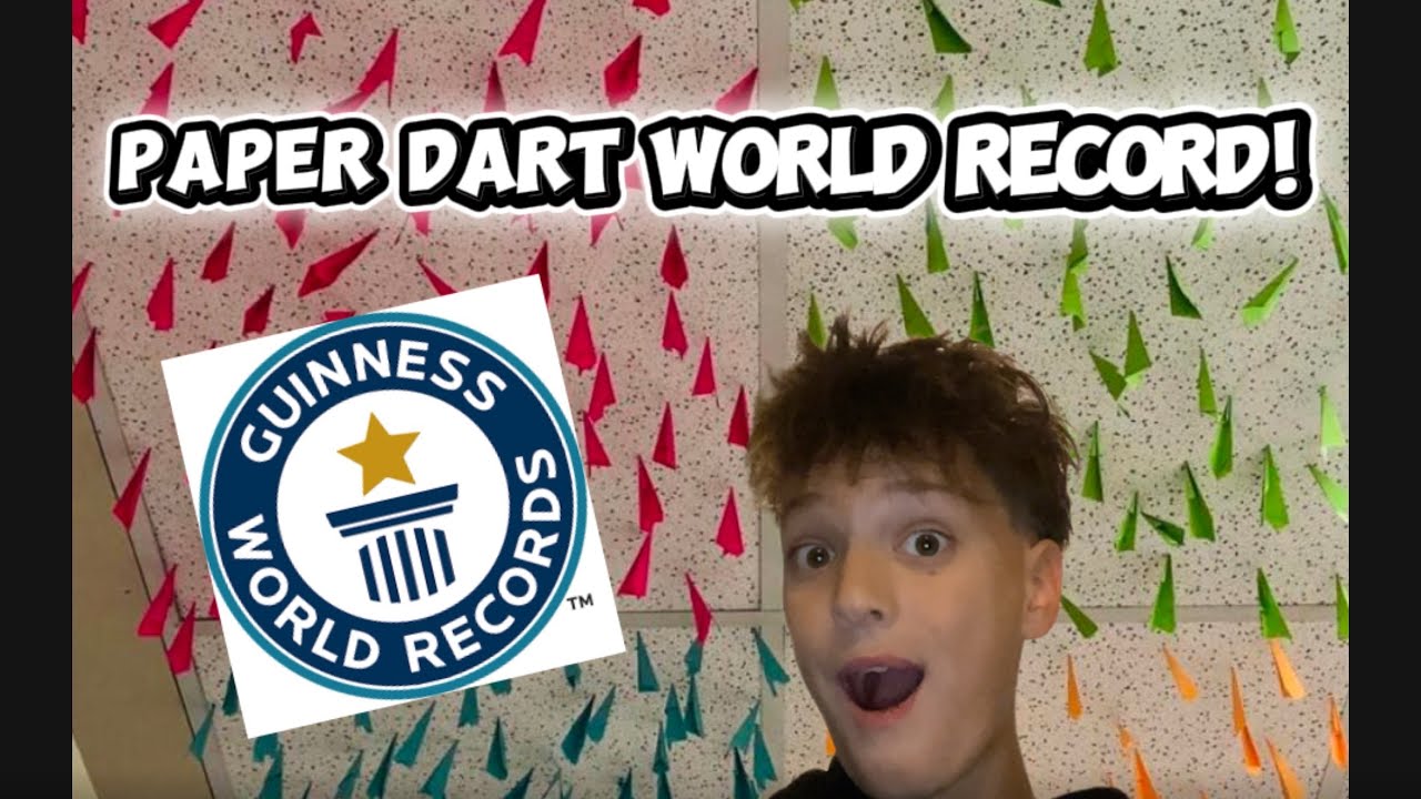 I beat a paper dart world record…