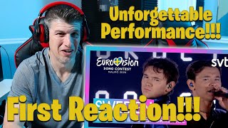 Marcus & Martinus - Unforgettable Sweden 🇸🇪 National Final Performance Eurovision 2024 REACTION!!!