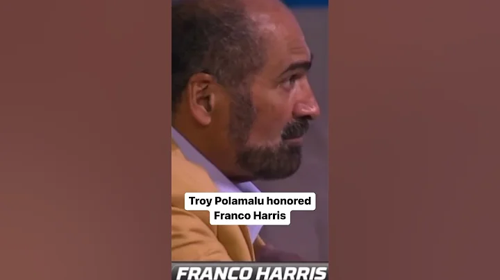 Troy Polamalu honored Franco Harris during his Hal...