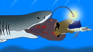 Fish Eat Fish Size Comparison Ending With Great White Shark