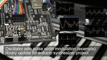Oscillator with pulse width modulation (example) - library update for arduino synthesizer project