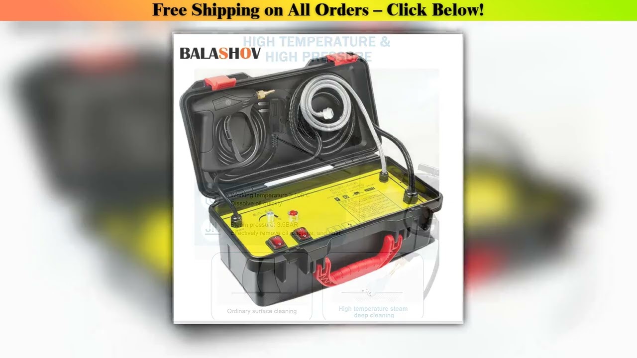 220VCommercial Household 3000W Steam Cleaner Adjusted Function Air Conditioning Kitchen Hood Car