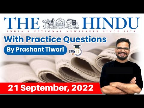 21 September 2022 | The Hindu Newspaper Analysis by Prashant Tiwari | UPSC Current Affairs 2022