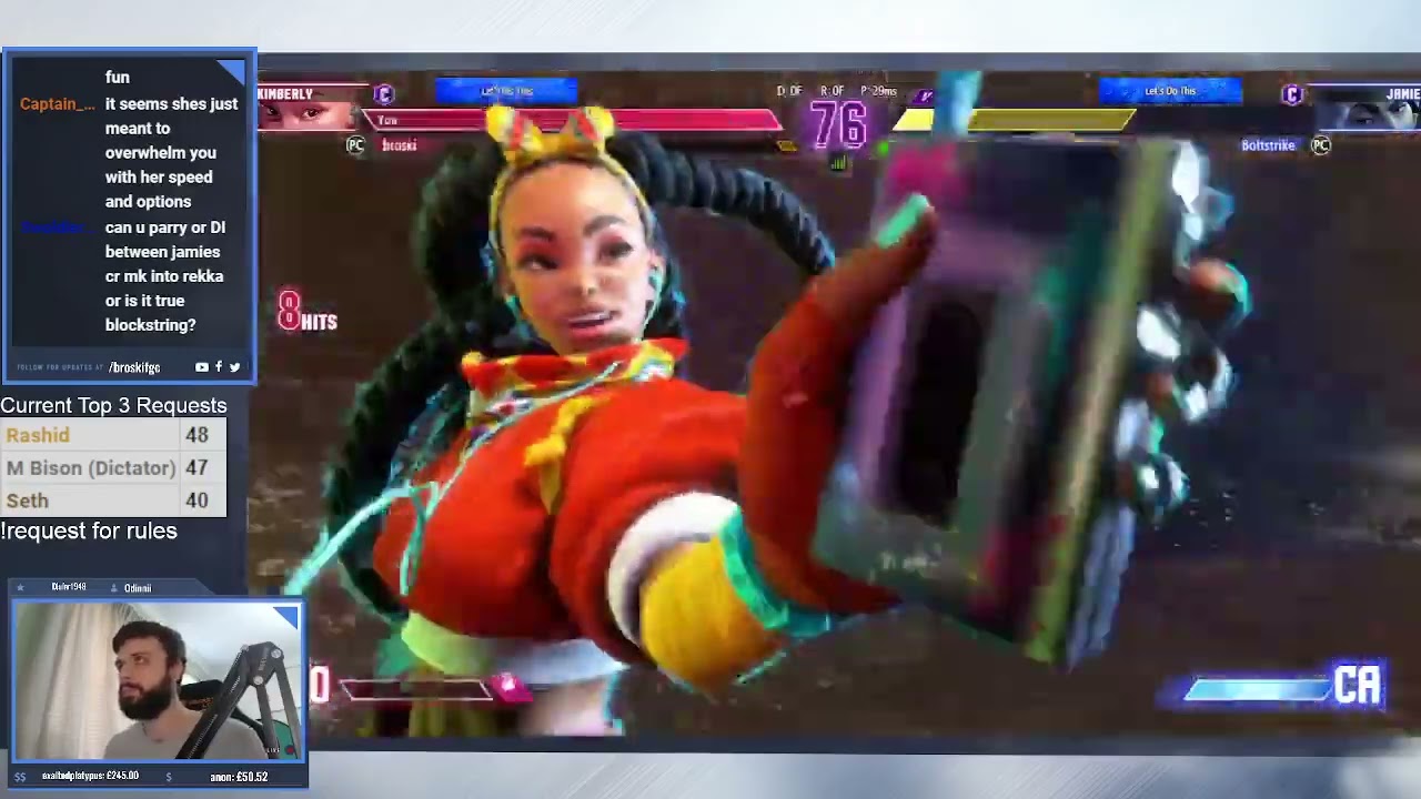 They told me Kimberly was a low damage character