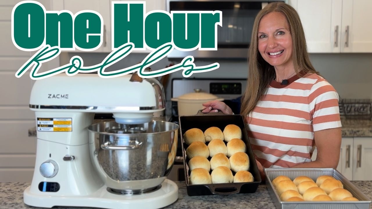 1-Hour Yeast Rolls Recipe | Soft, Fluffy One Hour Dinner Rolls - Easy & Homemade - Zacme Stand Mixer