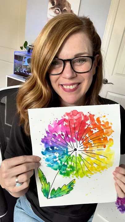 Watercolor Dandelion #easyart #learnwatercolor #beginnerwatercolor