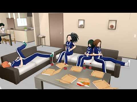 【MMD】(preview)pizza party ［girl fart animation］