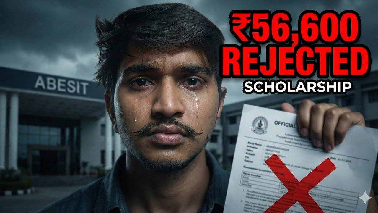 My Collage rejected my ₹ 56600 Schlorship - buildswithashwani