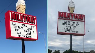 This Ice Cream Shop Is Winning The Funny Sign Game by Spoon 200,943 views 2 years ago 3 minutes, 16 seconds