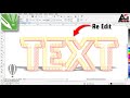 Text design in CorelDraw | Corel Draw Tutorial Re Edit