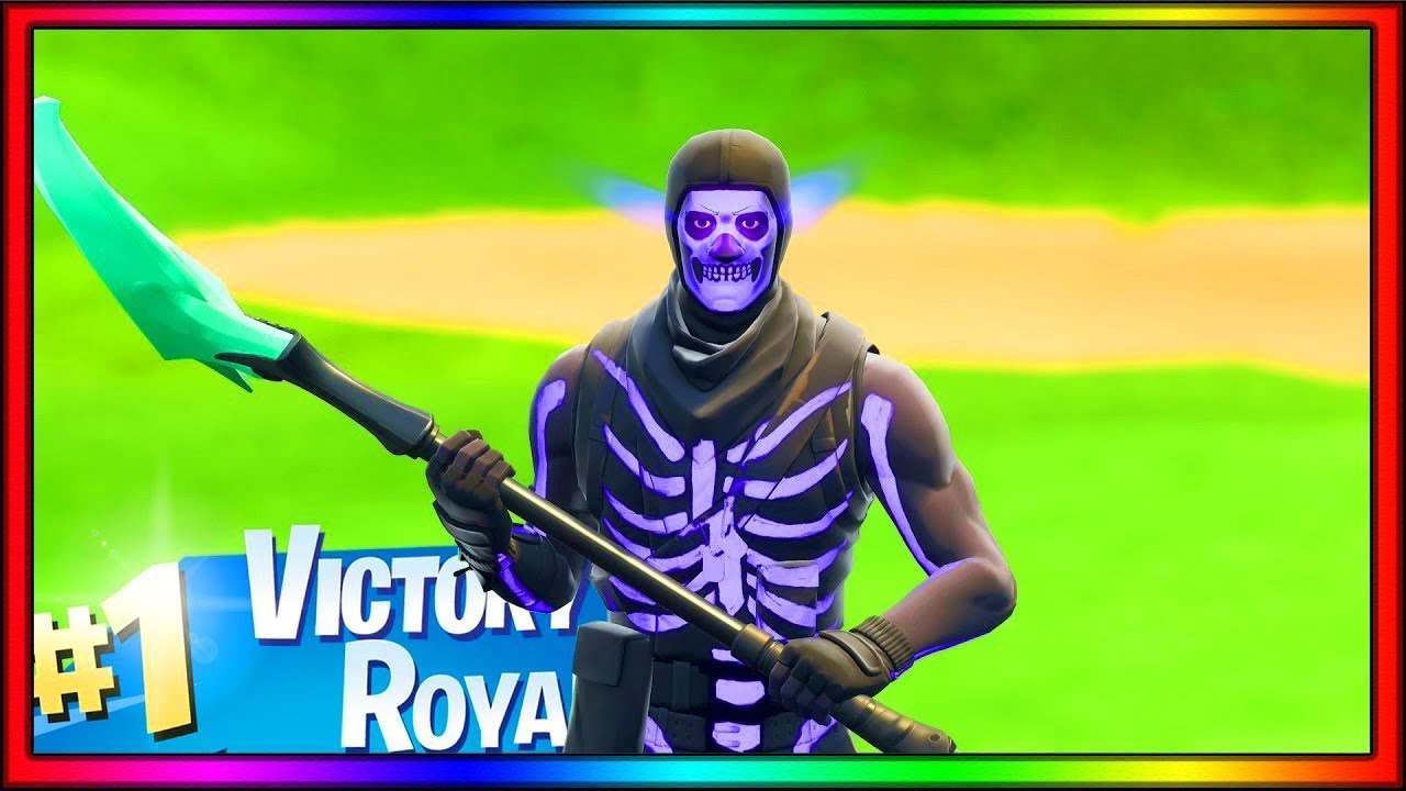 New Purple Glow Skull Trooper Skin!! - Fortnite Battle Royale Gameplay