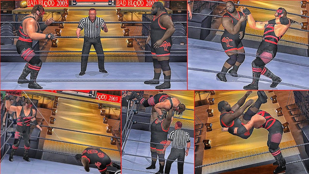 Kane (Masked) vs Mark Henry WWE SmackDown here comes the pain Ultimate Edition PCSX2 60fps gameplay