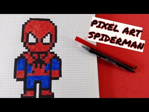 Draw Handmade Pixel Art- Como dibujar a SPIDERMAN - thptnganamst.edu.vn