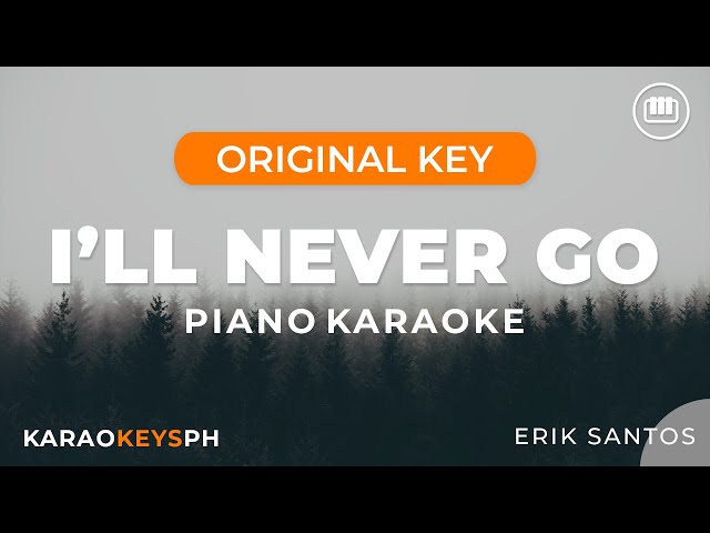 I'll Never Go - Erik Santos (Piano Karaoke) class=