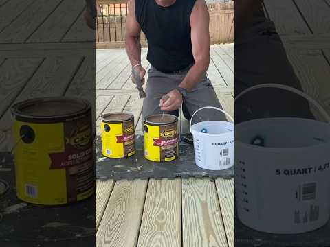 How to get a consistent stain color on a large wood deck