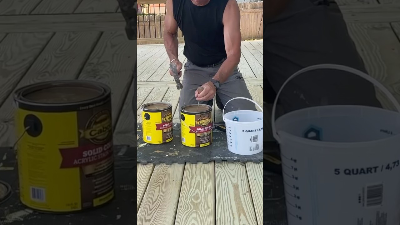 Как получить равномерный цвет морилки на большой деревянной террасе