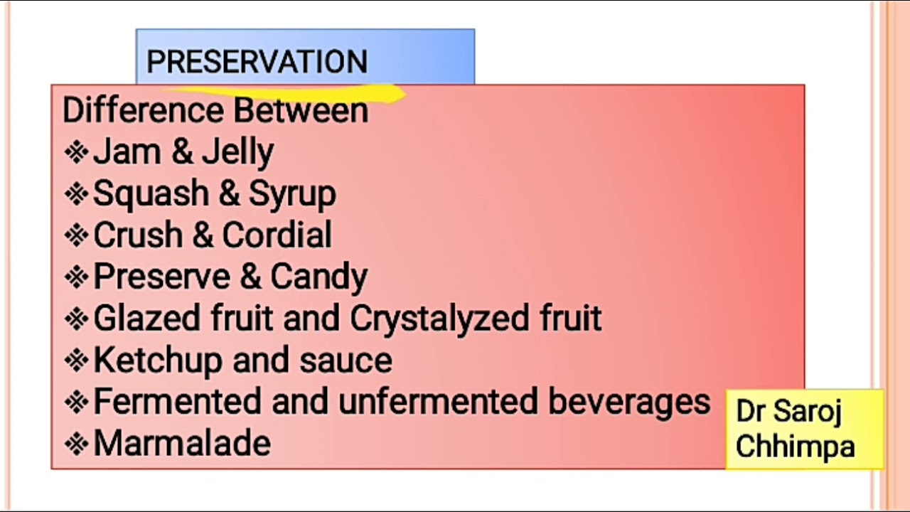 Jam Jelly Preserves Difference
