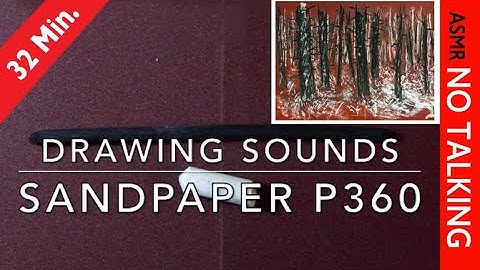 ASMR DRAWING SOUNDS - Drawing on SANDPAPER - Experimental asmr - No Talking