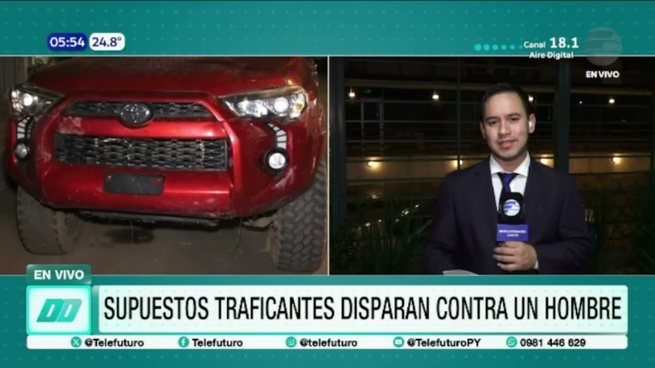 Supuestos traficantes disparan contra un hombre