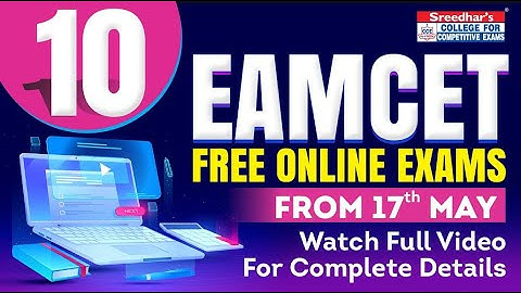 FREE AP & TS EAMCET 2020 ONLINE EXAMS & EXPLANATIONS | AP & TS EAMCET MOCK TESTS | SREEDHARS CCE