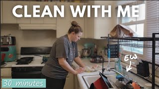 30 Minute Clean with Me | Realistic Cleaning Motivation | Some, not all principle.