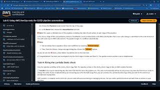 DevOps Engineering on AWS Lab 6: Using AWS DevOps tools for CI/CD pipeline automations