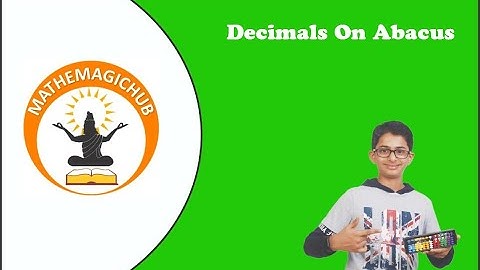 Decimal addition & subtraction on Abacus