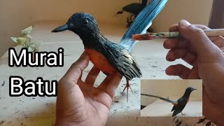 Kerajinan burung Murai Batu istimewa dari sabut kelapa