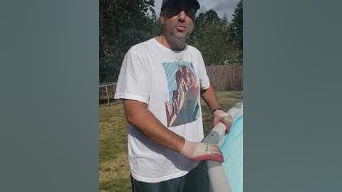 How to remove the stuck poles from the liner on your medal frame above ground pool