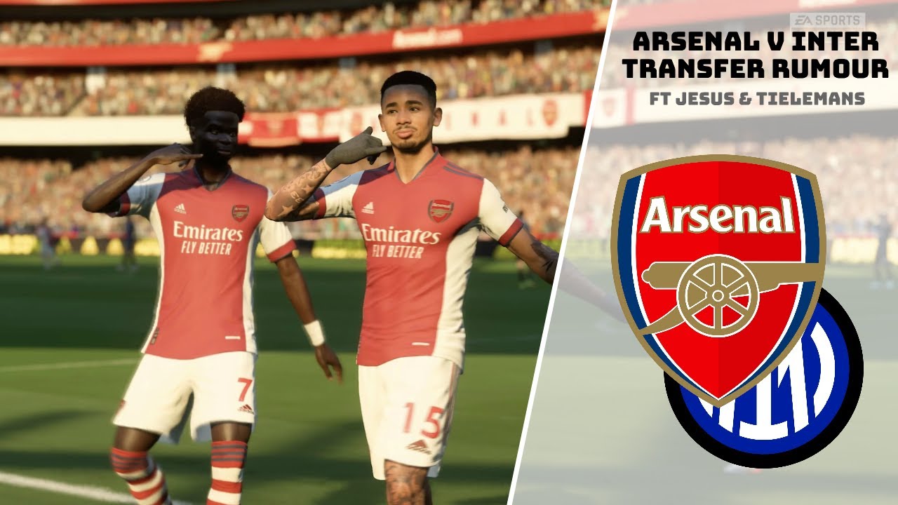 Arsenal v Inter | FIFA 22 Gameplay | ft Gabriel Jesus & Youri Tielemans |