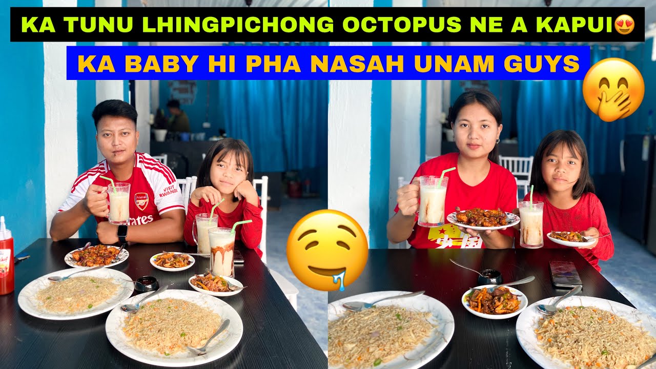 Ka Baby leh Ka Tunu Lhingpichong Octopus 🐙 Ne a Kapuiye 😍 Ka Baby hi phanam Guy’s 🤣
