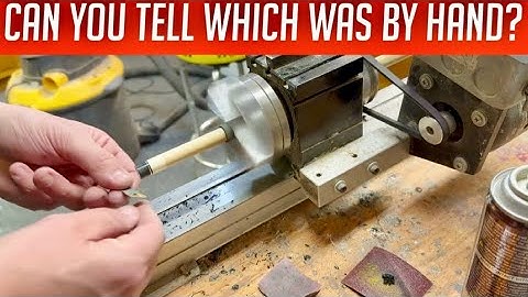 How to install a cue tip by hand vs lathe.