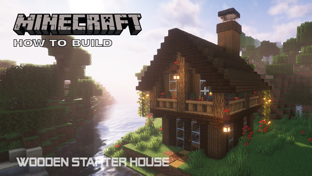 Wooden Starter House Tutorial - Minecraft How To Build - YouTube