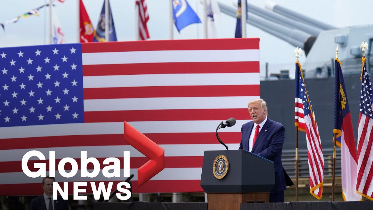 Trump designates Wilmington, N.C., to be WWII Heritage City from the battleship USS North Carolina