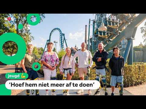 Veerle can finally ride the rollercoaster with her prosthetic leg