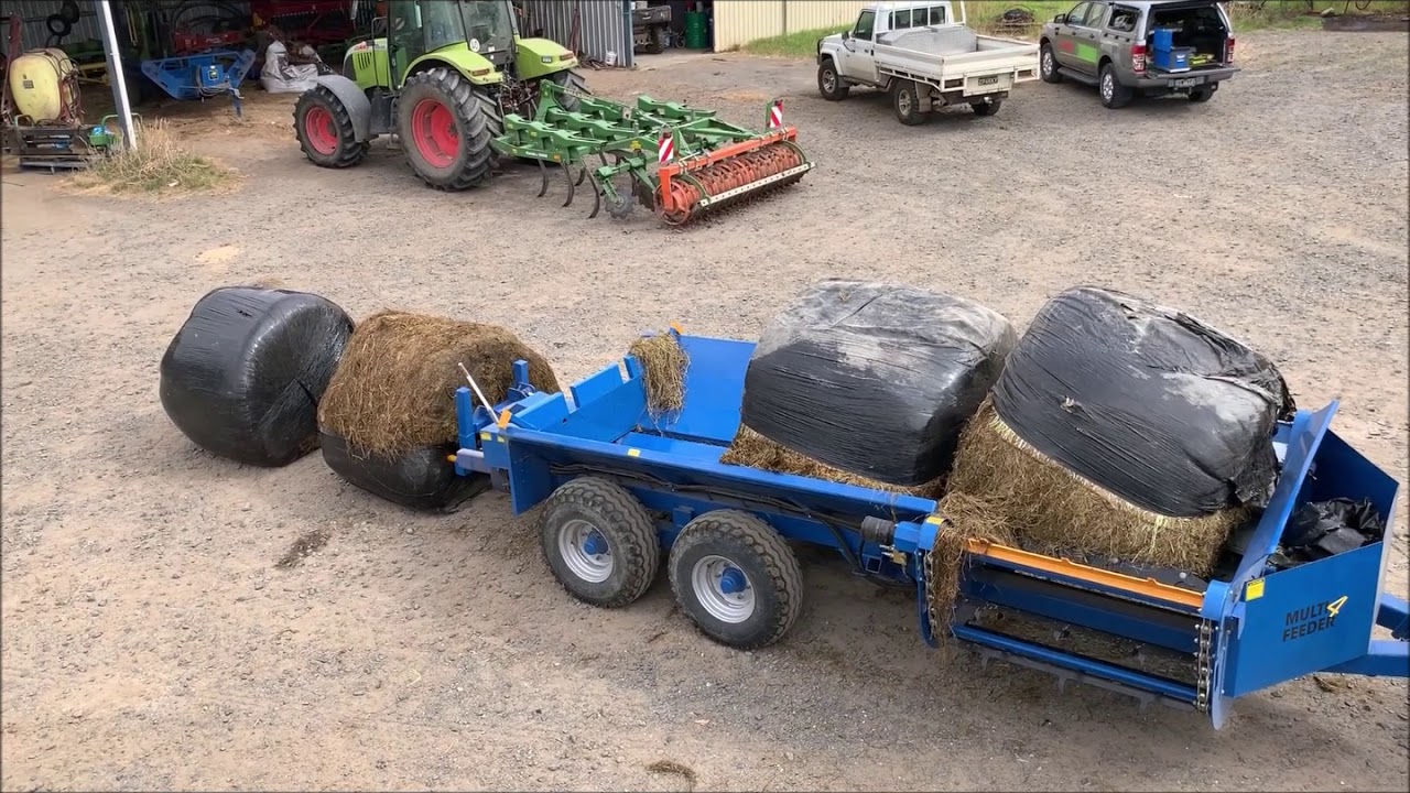 Multi 4 Bale Feeder - Loading and Feedout - Jan 2019