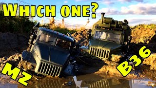 WPL B36 Ural vs MZ YY2004 Ural. Budget Military 6wd truck comparison. 1/16 scale