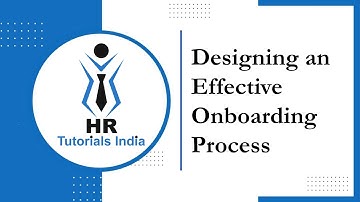 Hoe u een effectief onboardingproces ontwerpt | Onboarding van werknemers | HR-tutorials India | ...