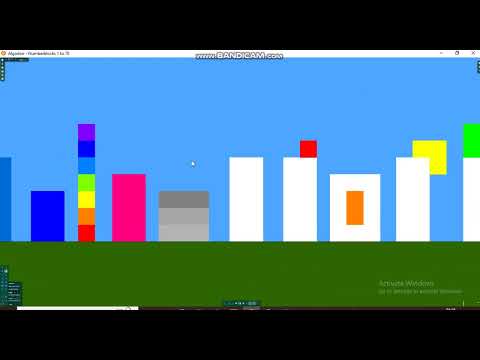 Numberblocks completely and utterly normal numbers band series 1 - 7 part 1 but in algodoo