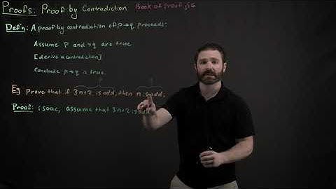 Proof by contradiction implication example 1