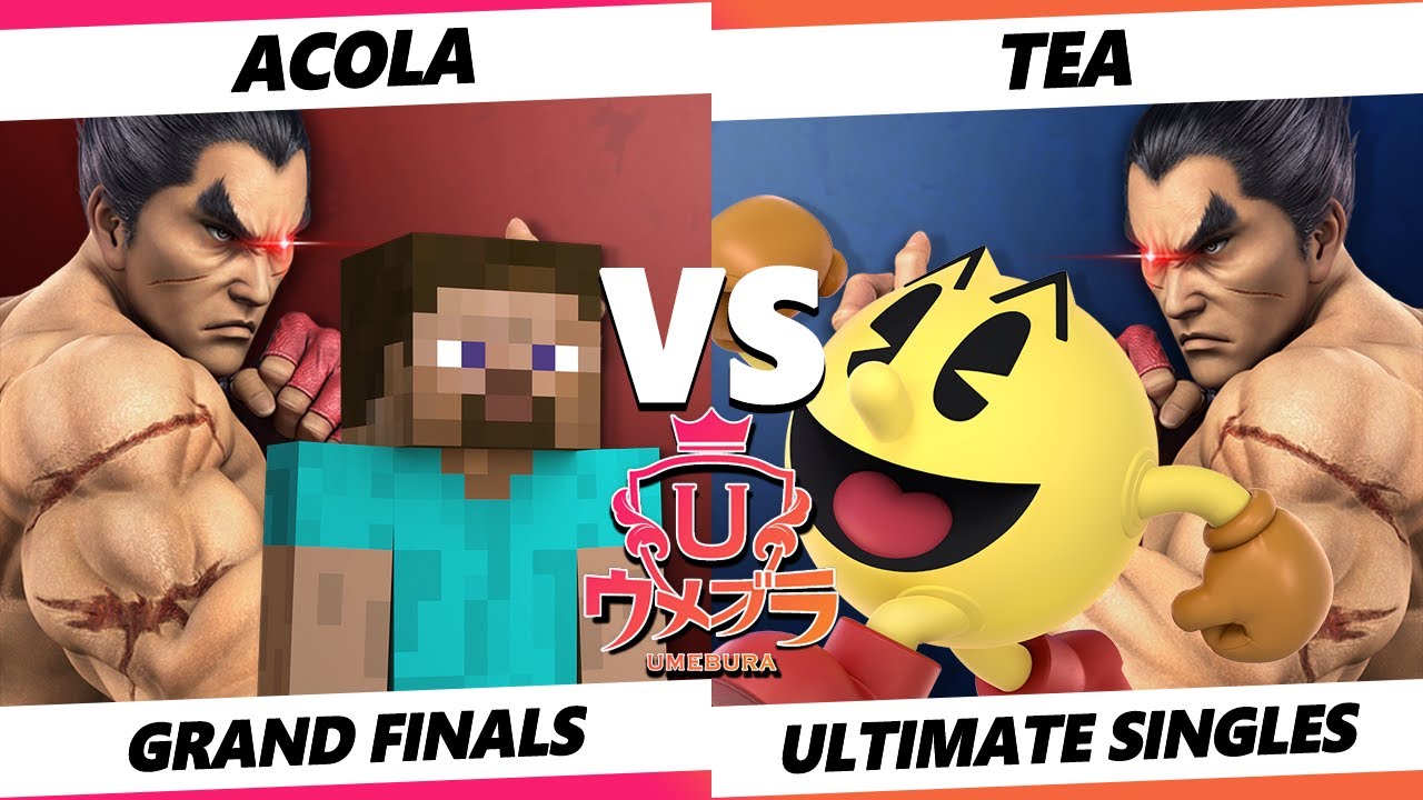 Umebura 9 GRAND FINALS Acola (Steve) Vs. Tea (PacMan) SSBU Ultimate