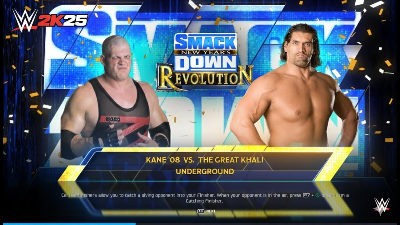 WWE 2k25 - Кейн '03 против Великого Хали: Подпольный матч на Smackdown