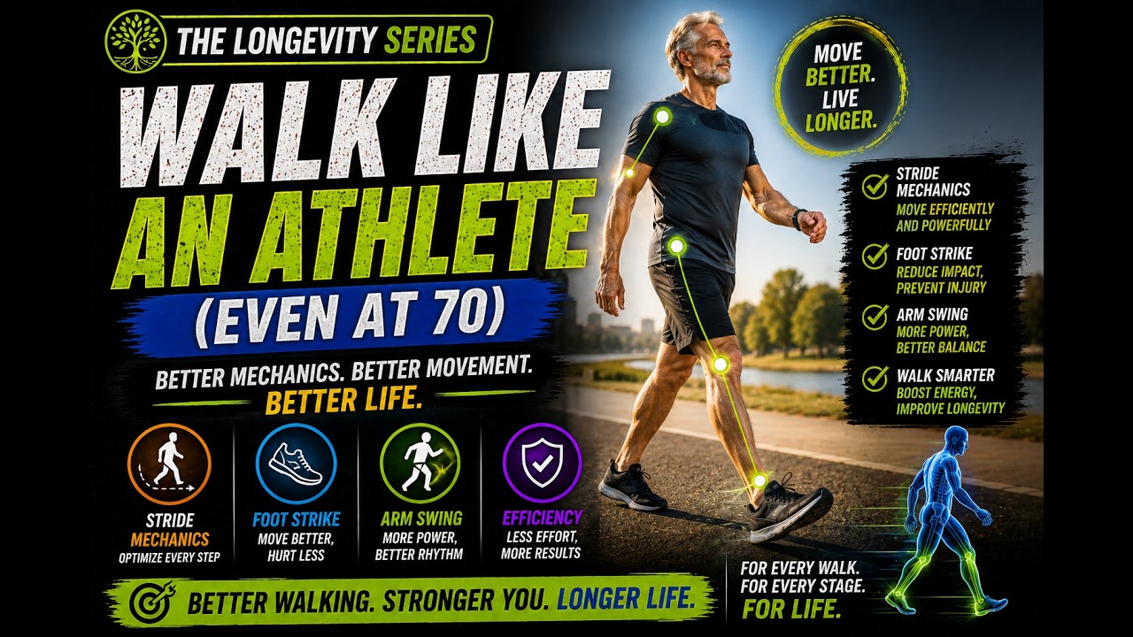 How to Walk Like an Athlete (Even at 70) | Master Gait, Move Better & Live Longer