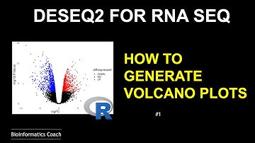 deseq2 tutorial for RNA Seq visualization  | Volcano Plot