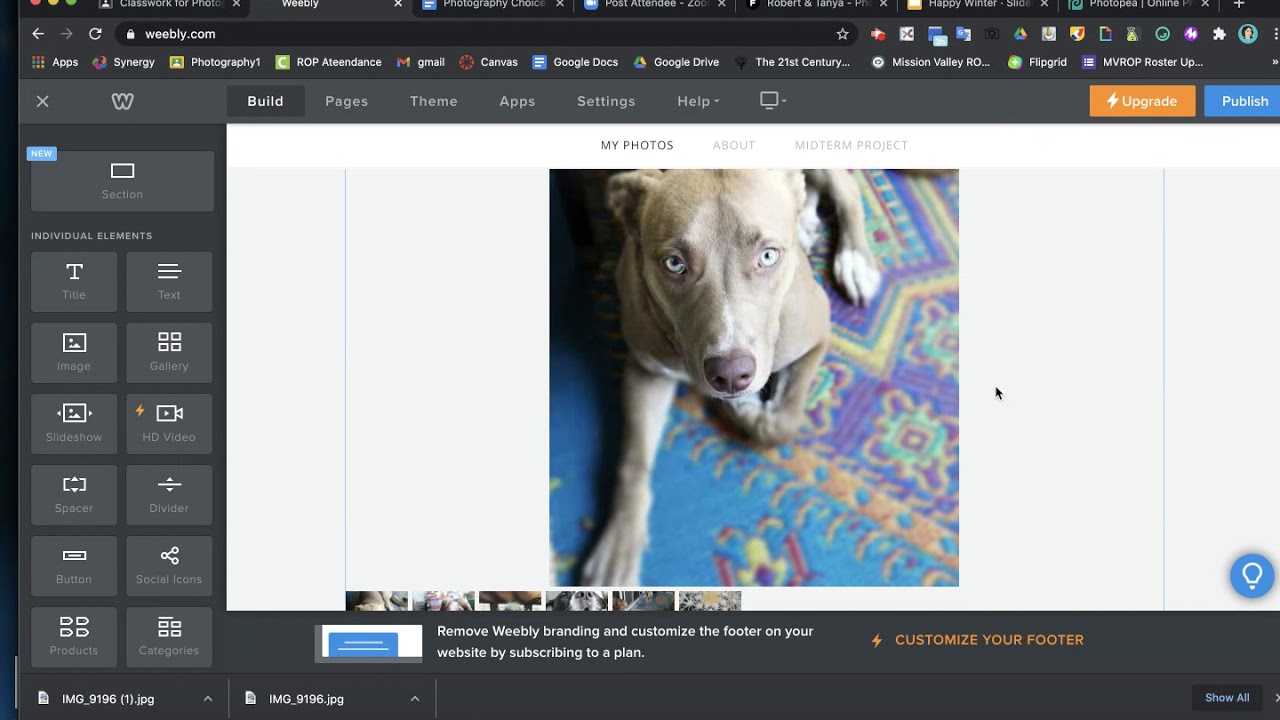 How to use Weebly for your website portfolio