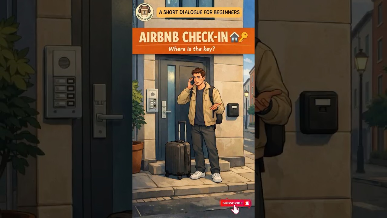 Airbnb Self Check-in in English 🏠🔑 | What to Say When You Can’t Get In 