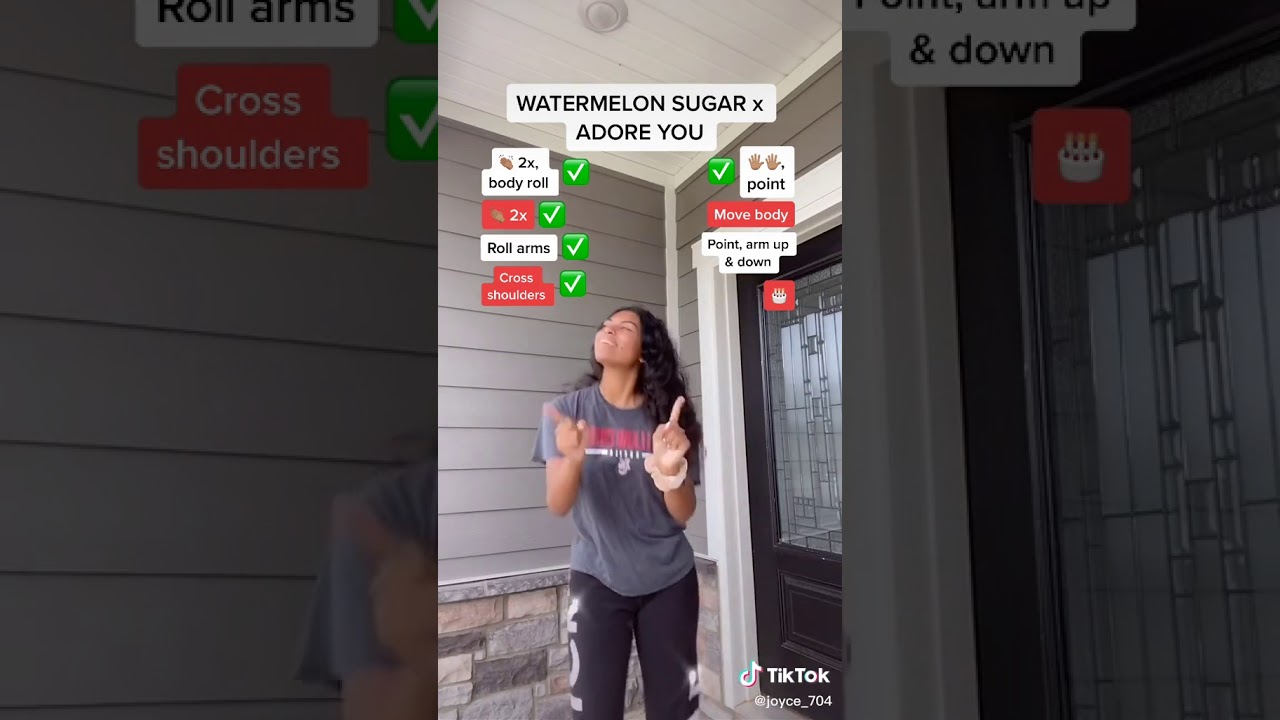 watermelon sugar x adore you tiktok dance tutorial YouTube