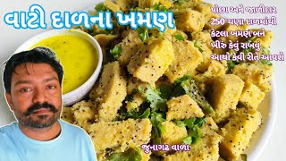 વાટીદાળના ખમણ બનાવવાની રીત 🙊 Vatidal na khaman Banavani reet 🐒#khaman #ખમણ