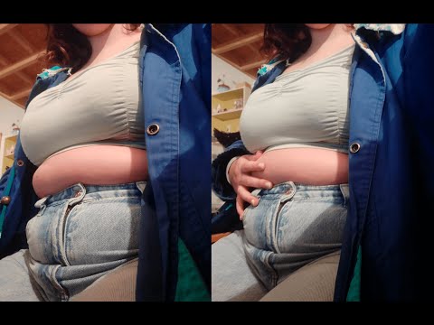 chubby bbw feedee ice cream stuffing  and talks weight gain